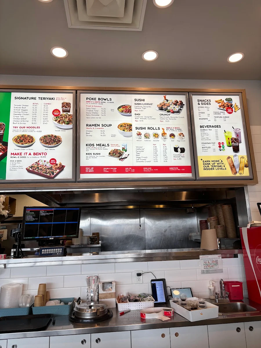 Menu, Edo Japan