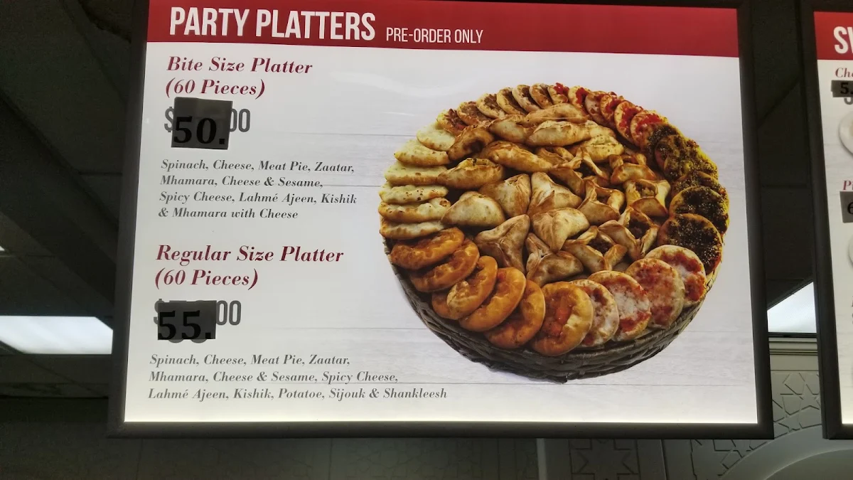 Menu, Tilal Bakery