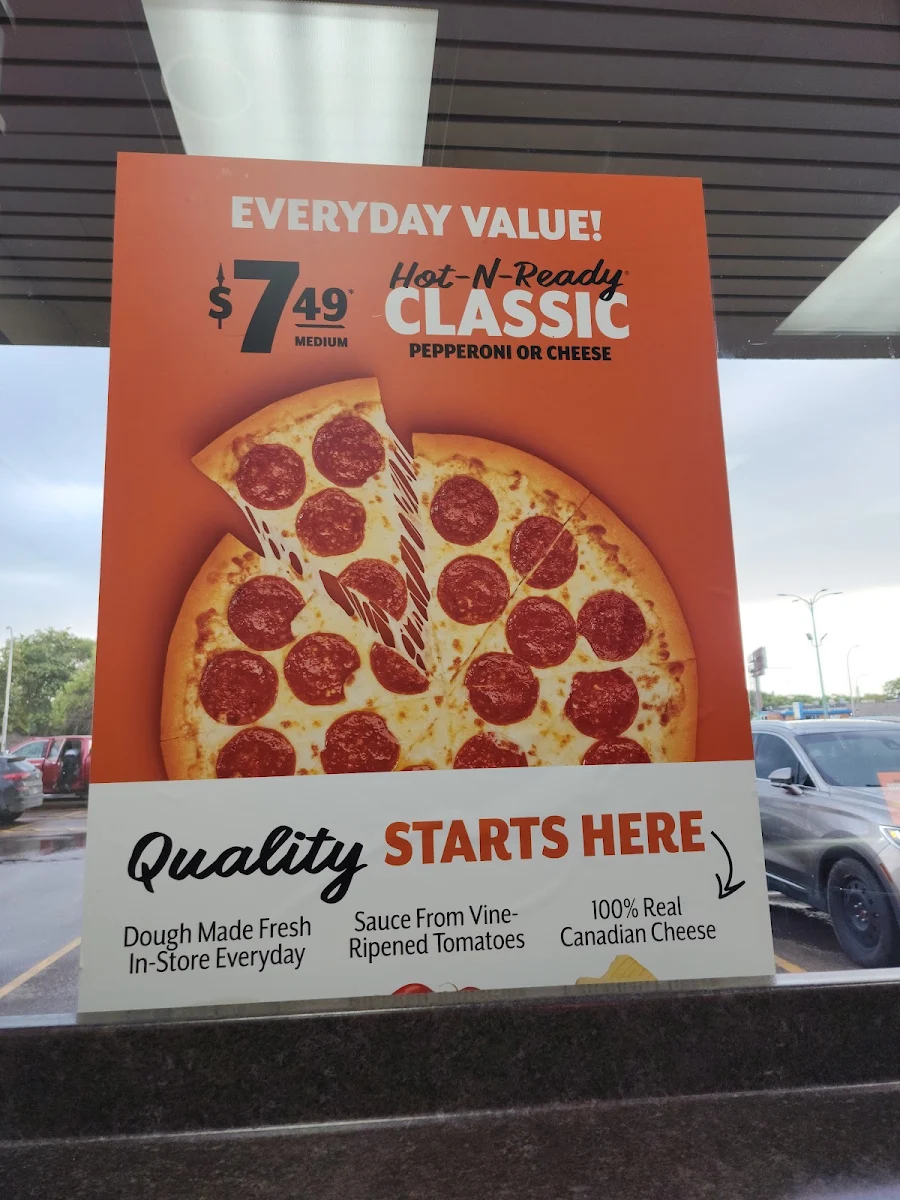 Menu, Little Caesars Pizza