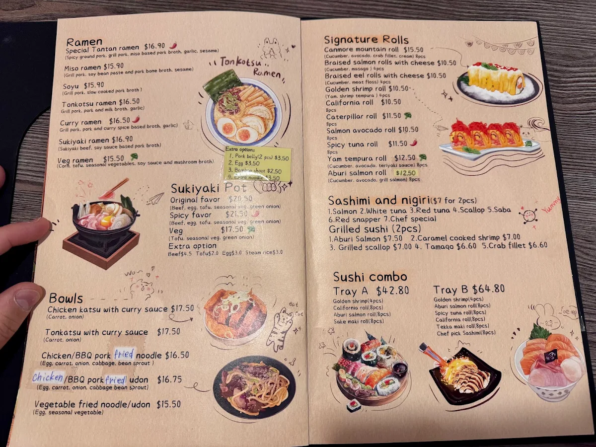 Menu, Dingsway