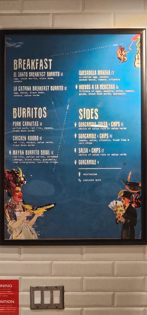 Menu, Cluny Grille