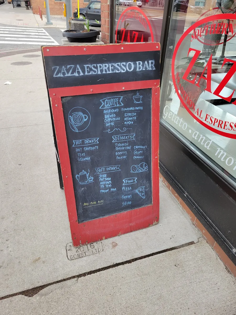 Menu, Zaza Espresso Bar