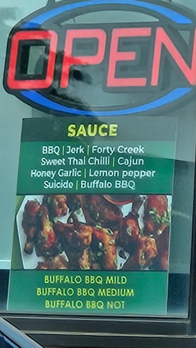 Menu, Tom's