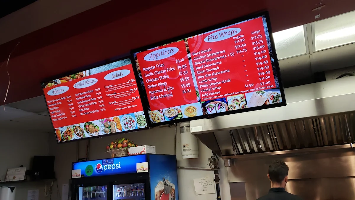 Menu, Pita King