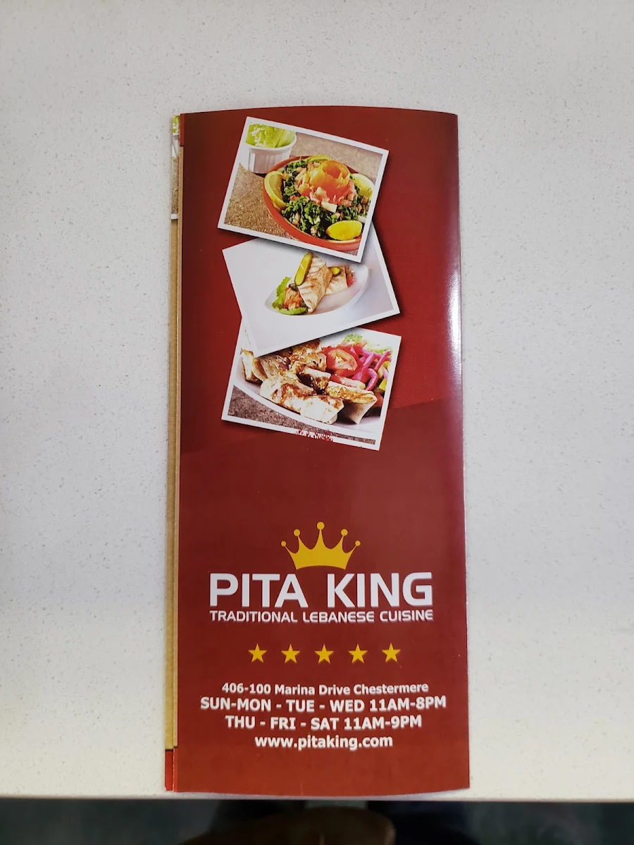 Menu, Pita King