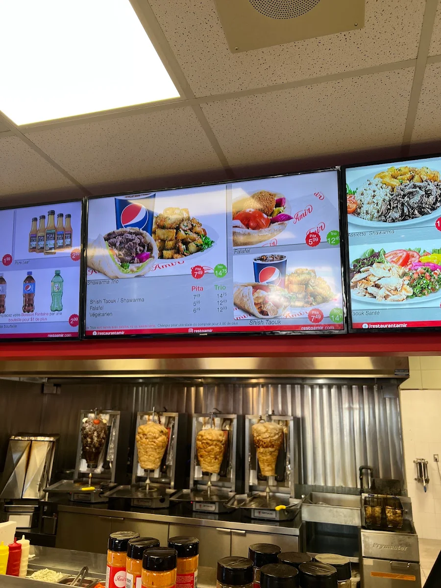 Menu, Amir