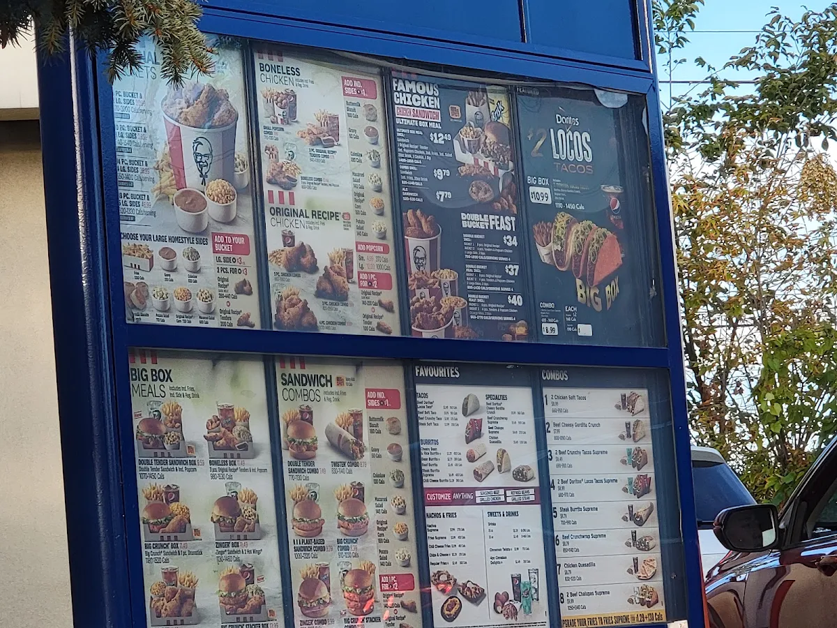 Menu, KFC