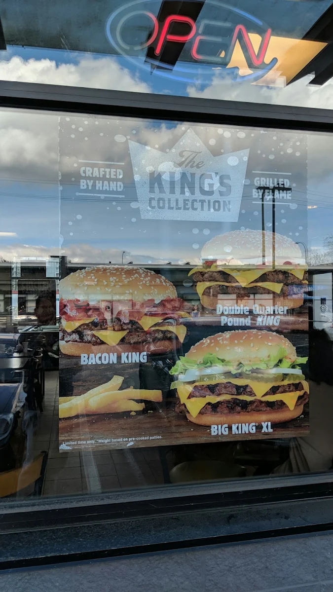 Menu, Burger King