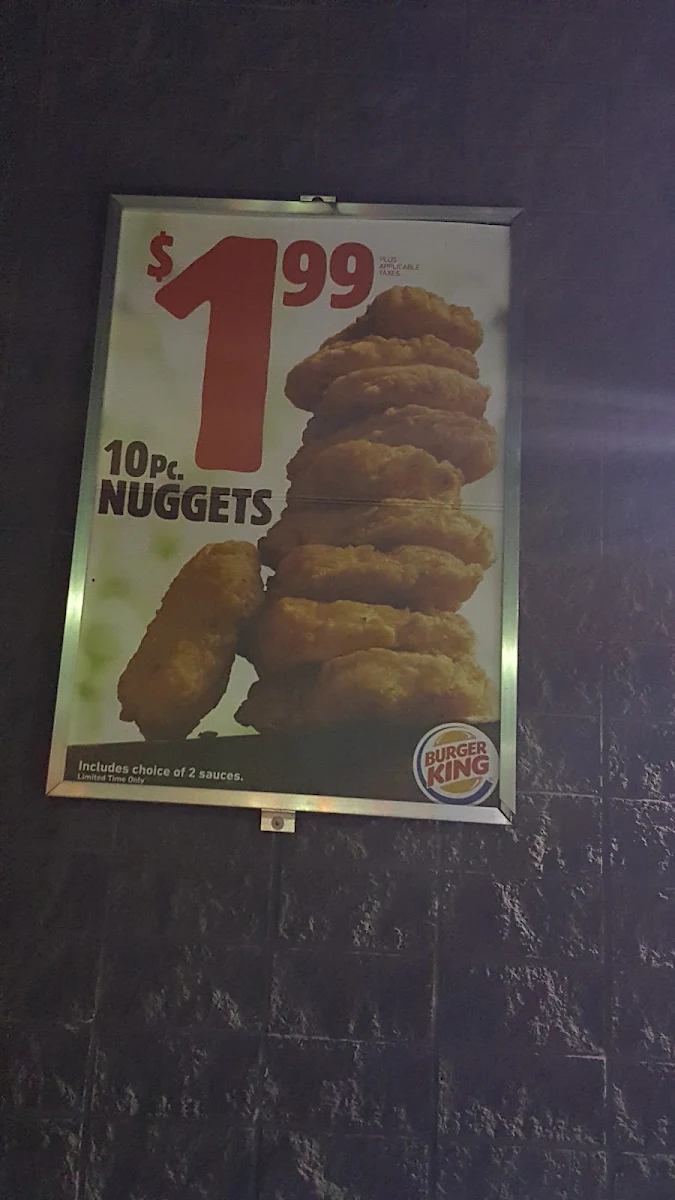 Menu, Burger King