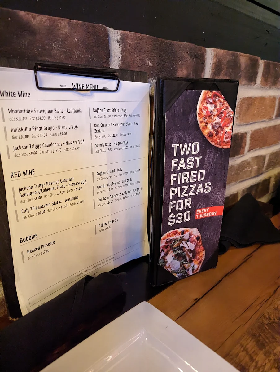 Menu, Crust & Crate Fast Fired Pizza Pub