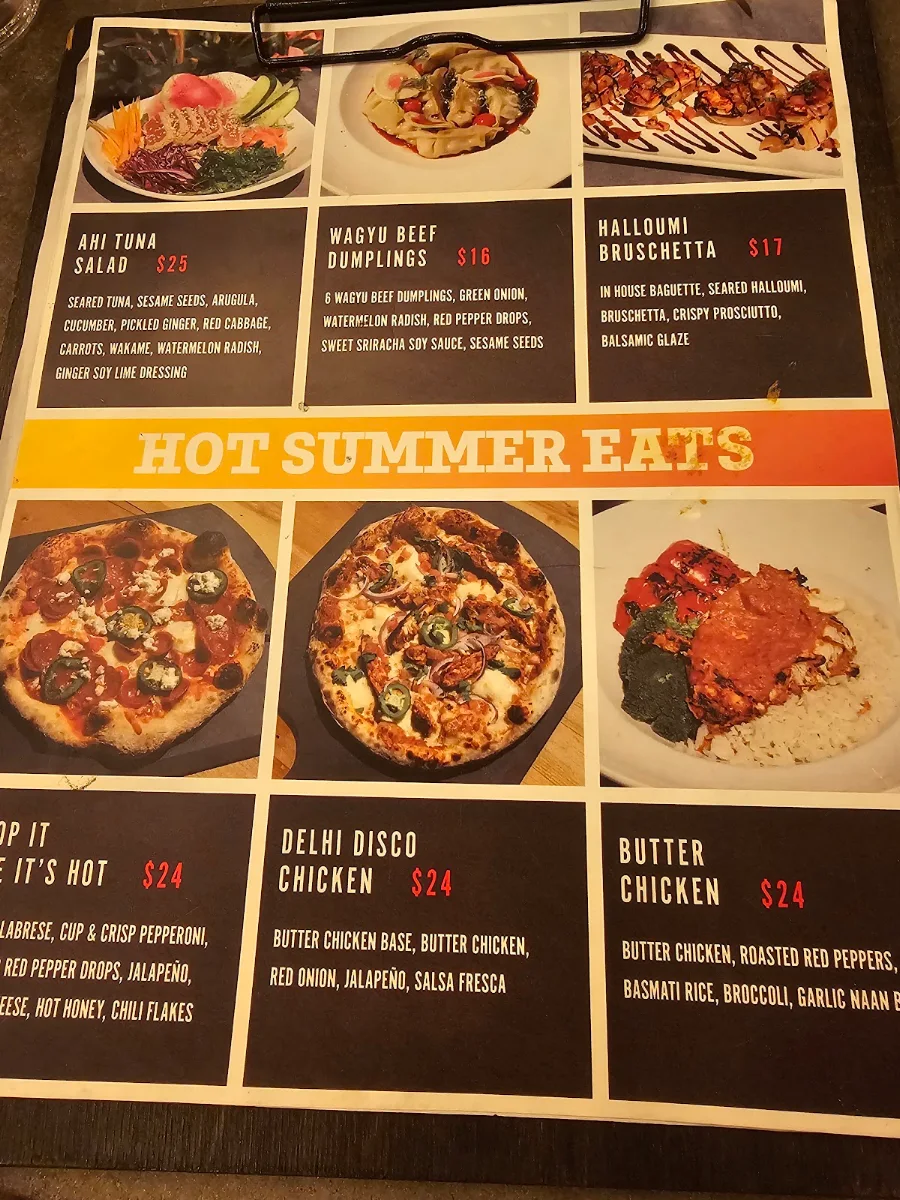 Menu, Crust & Crate Fast Fired Pizza Pub