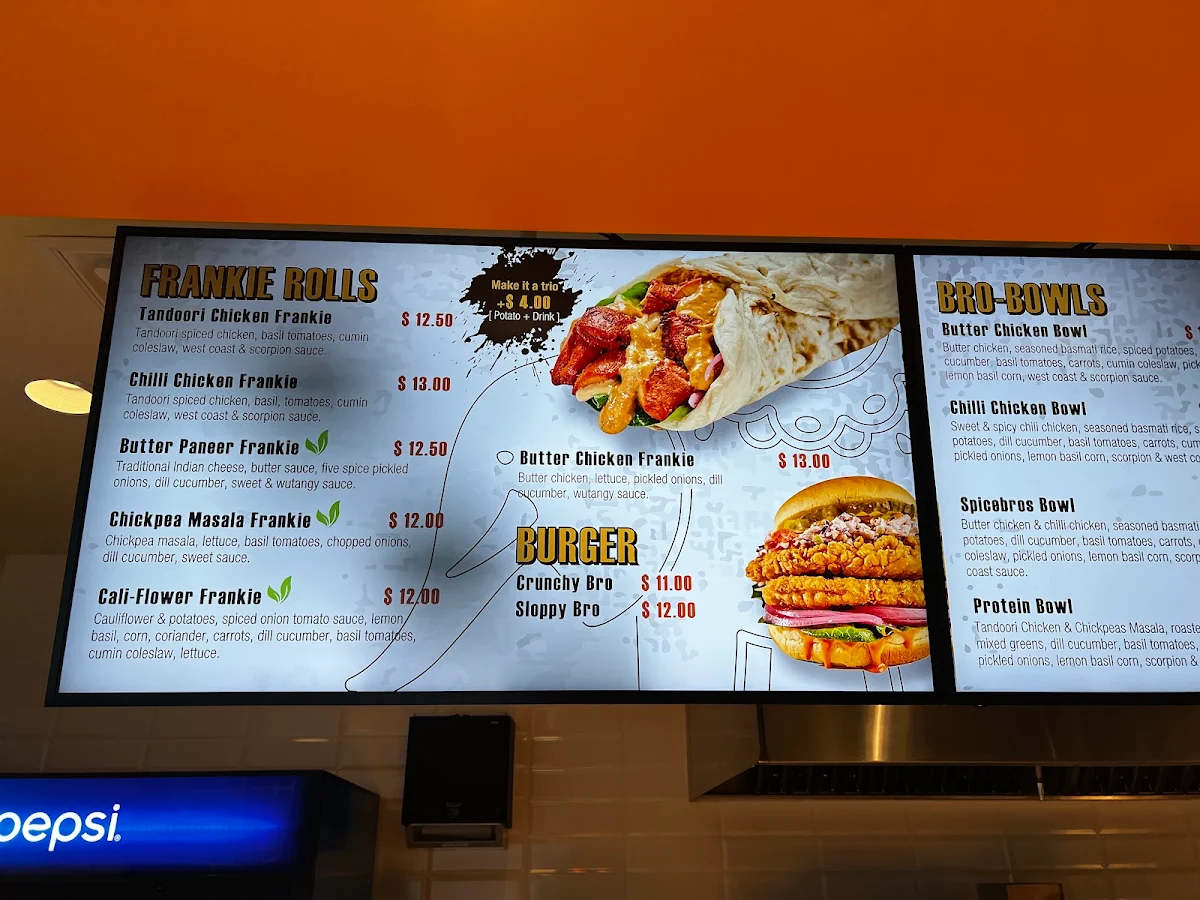 Menu, Spicebros