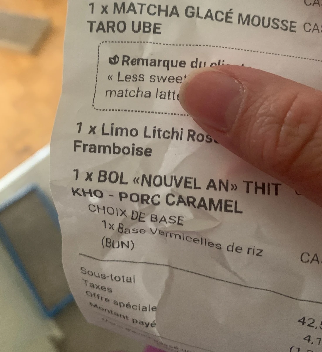 Menu, Le Petit Sao Comptoir - Banh Mi & Bols vietnamiens