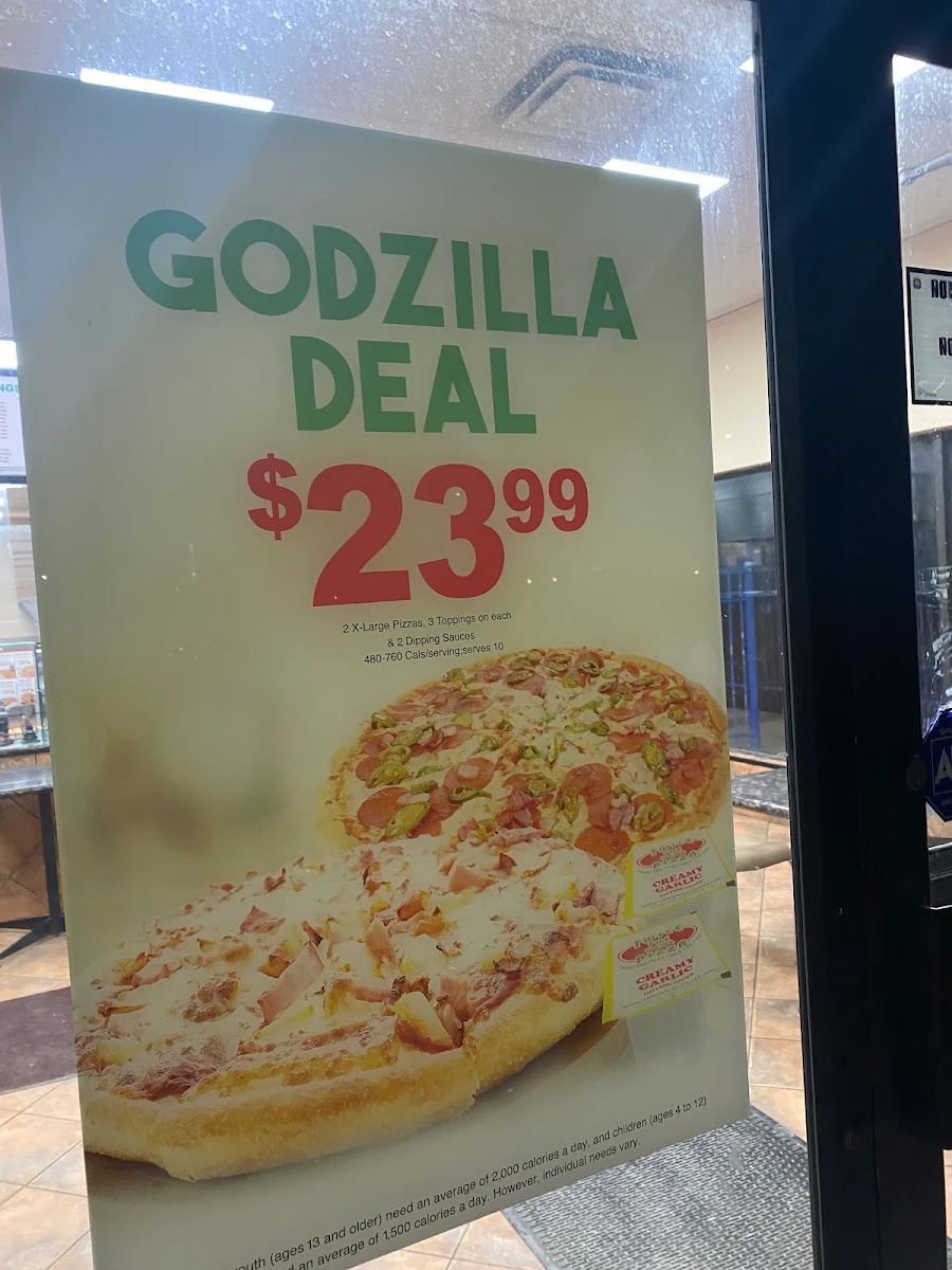 Menu, Twice The Deal Pizza
