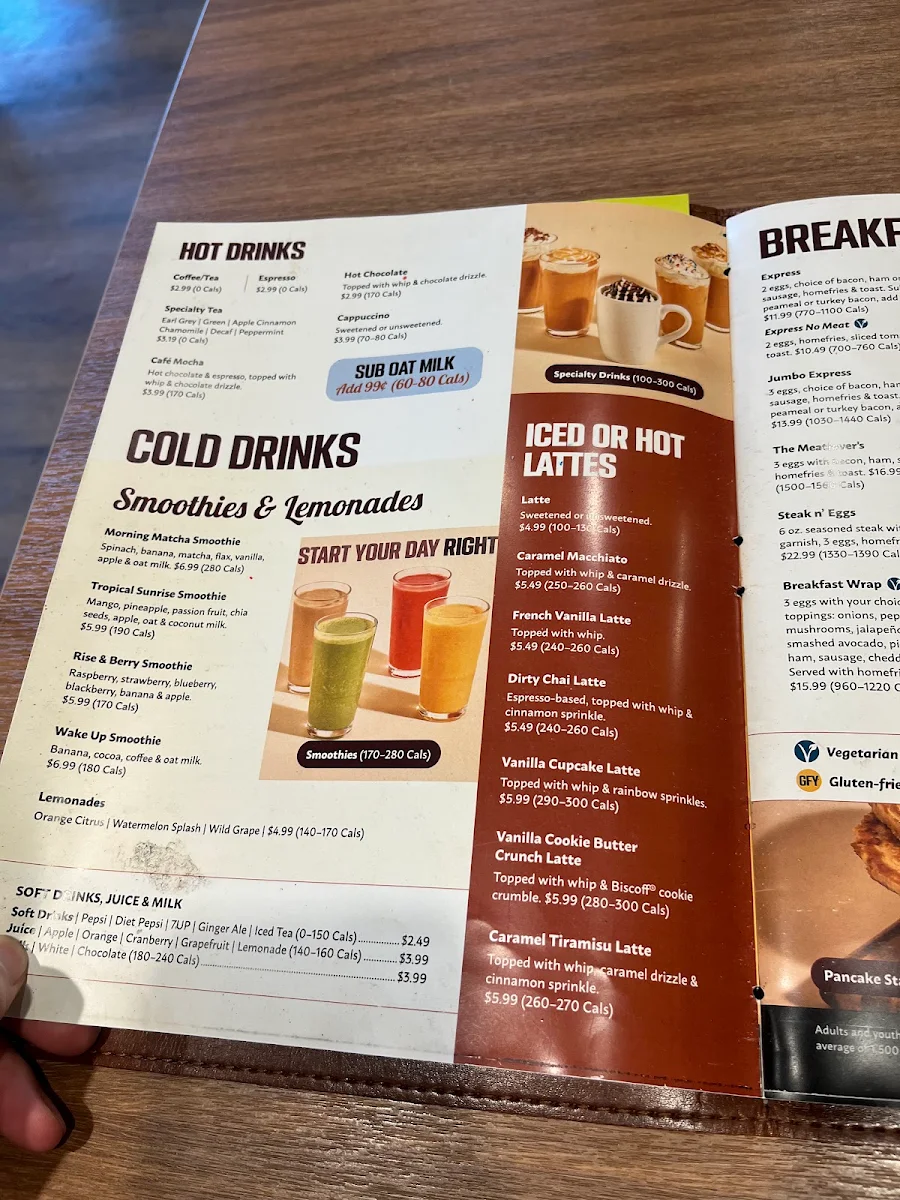 Menu, Stacked Pancake & Breakfast House