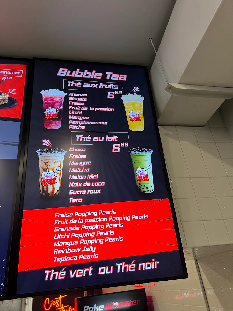 Menu, Poke Monster (Notre-Dame)