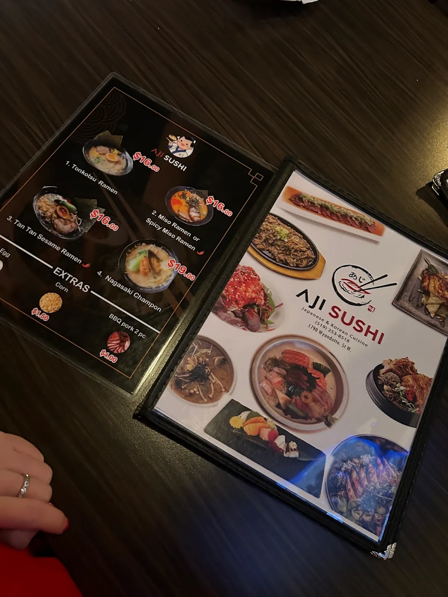 Menu, AJI SUSHI Windsor