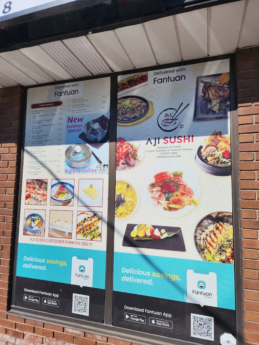 Menu, AJI SUSHI Windsor