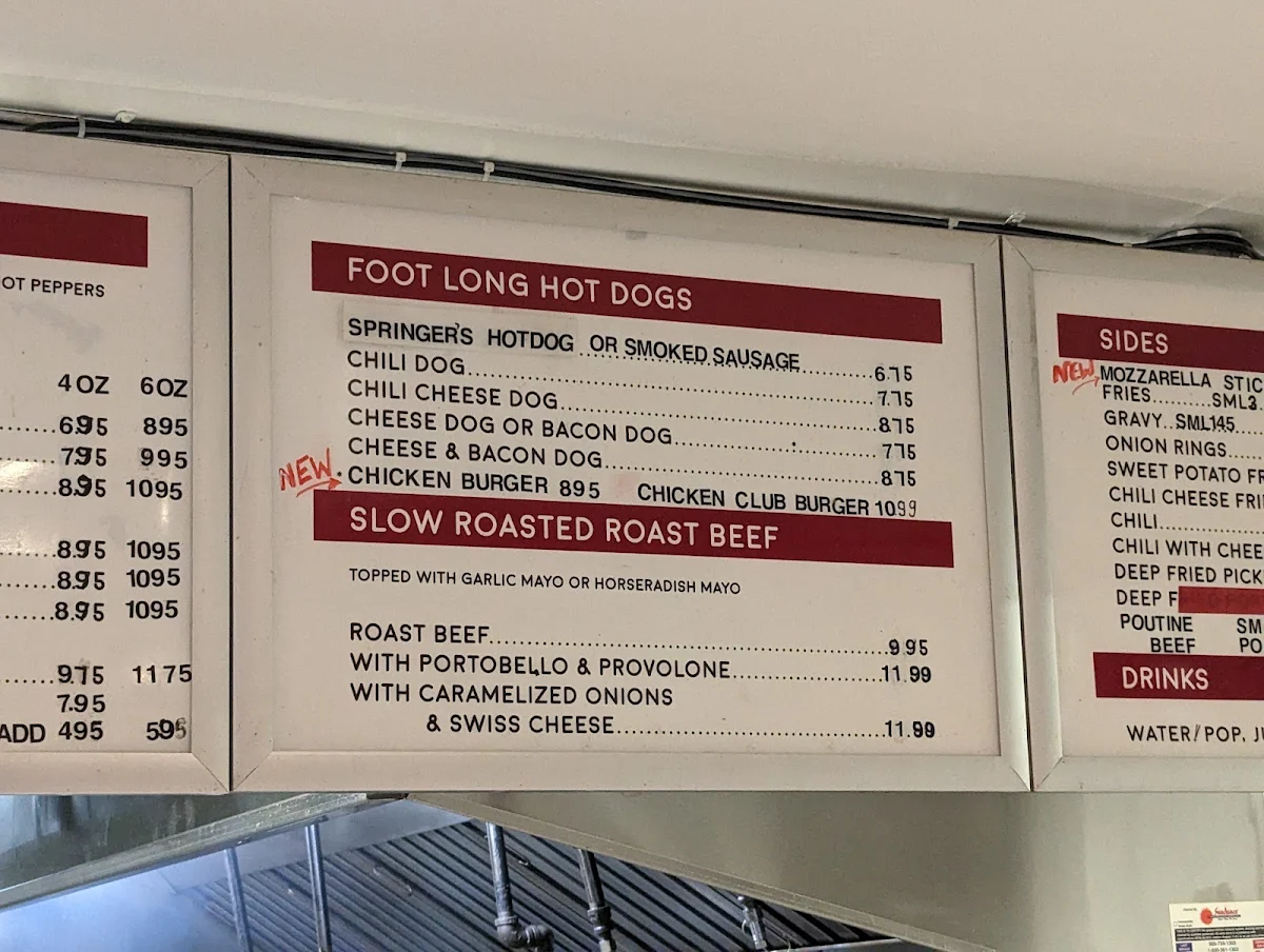 Menu, BinBurger