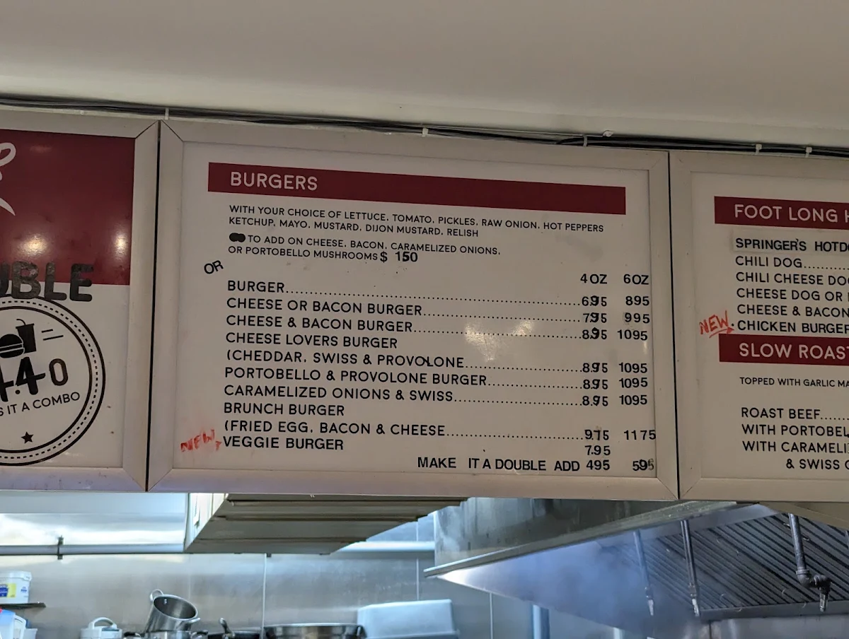 Menu, BinBurger