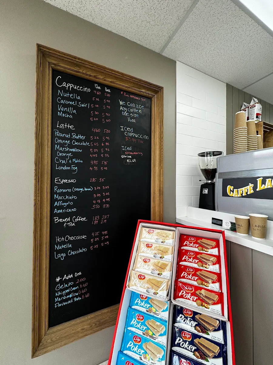 Menu, Caffé Lago