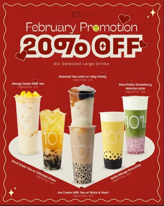 Menu, 101 BoBA