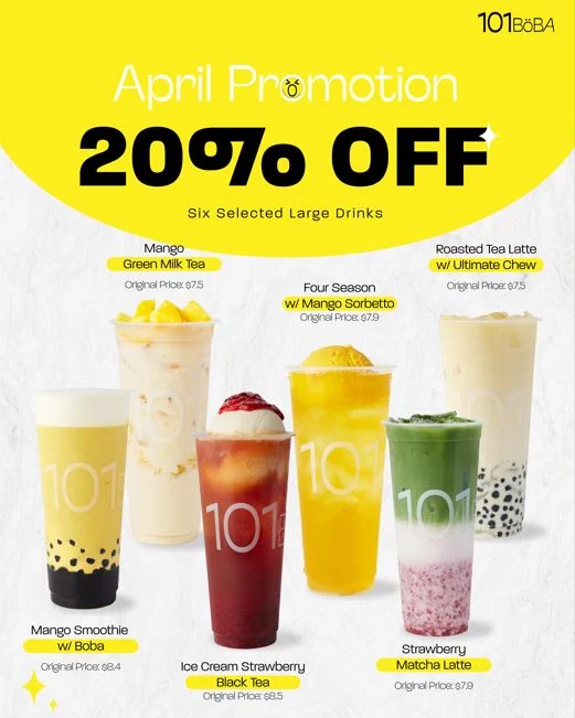 Menu, 101 BoBA
