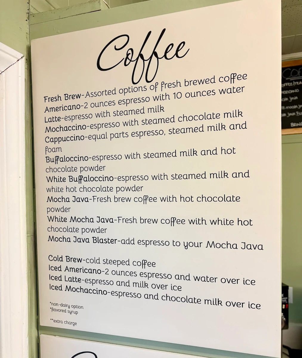 Menu, The Water Buffalo