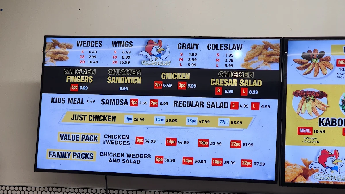 Menu, The Grumpy Chicken