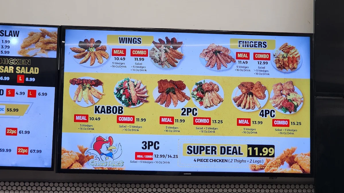 Menu, The Grumpy Chicken