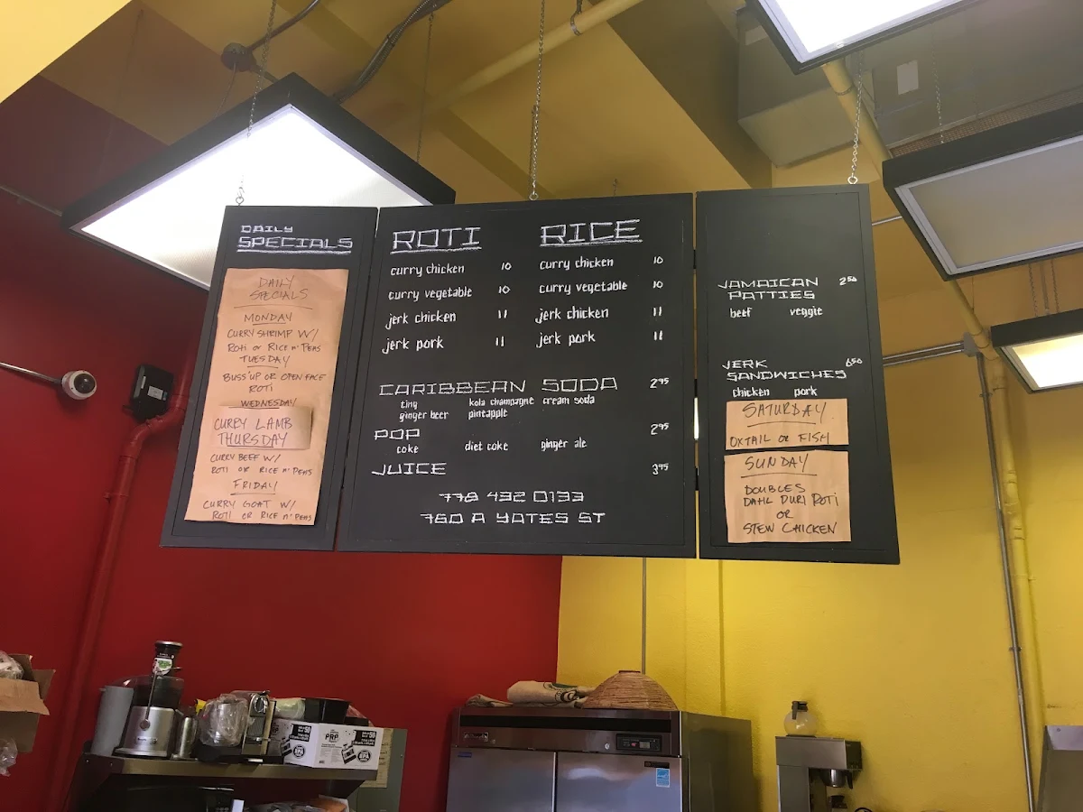 Menu, Stir It Up