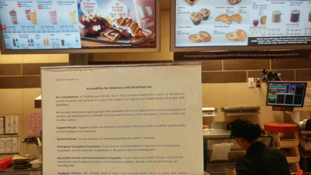 Menu, Tim Hortons