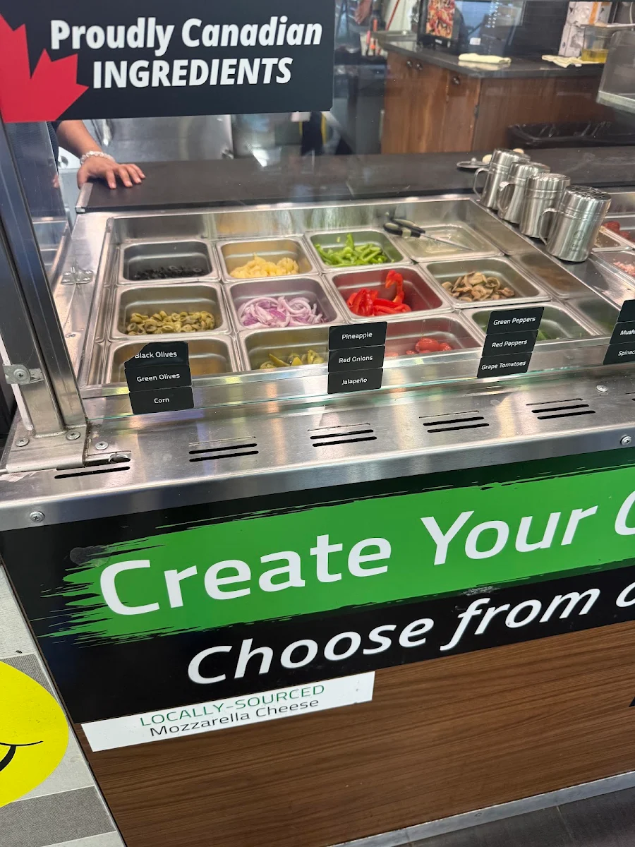 Menu, Freshslice Pizza