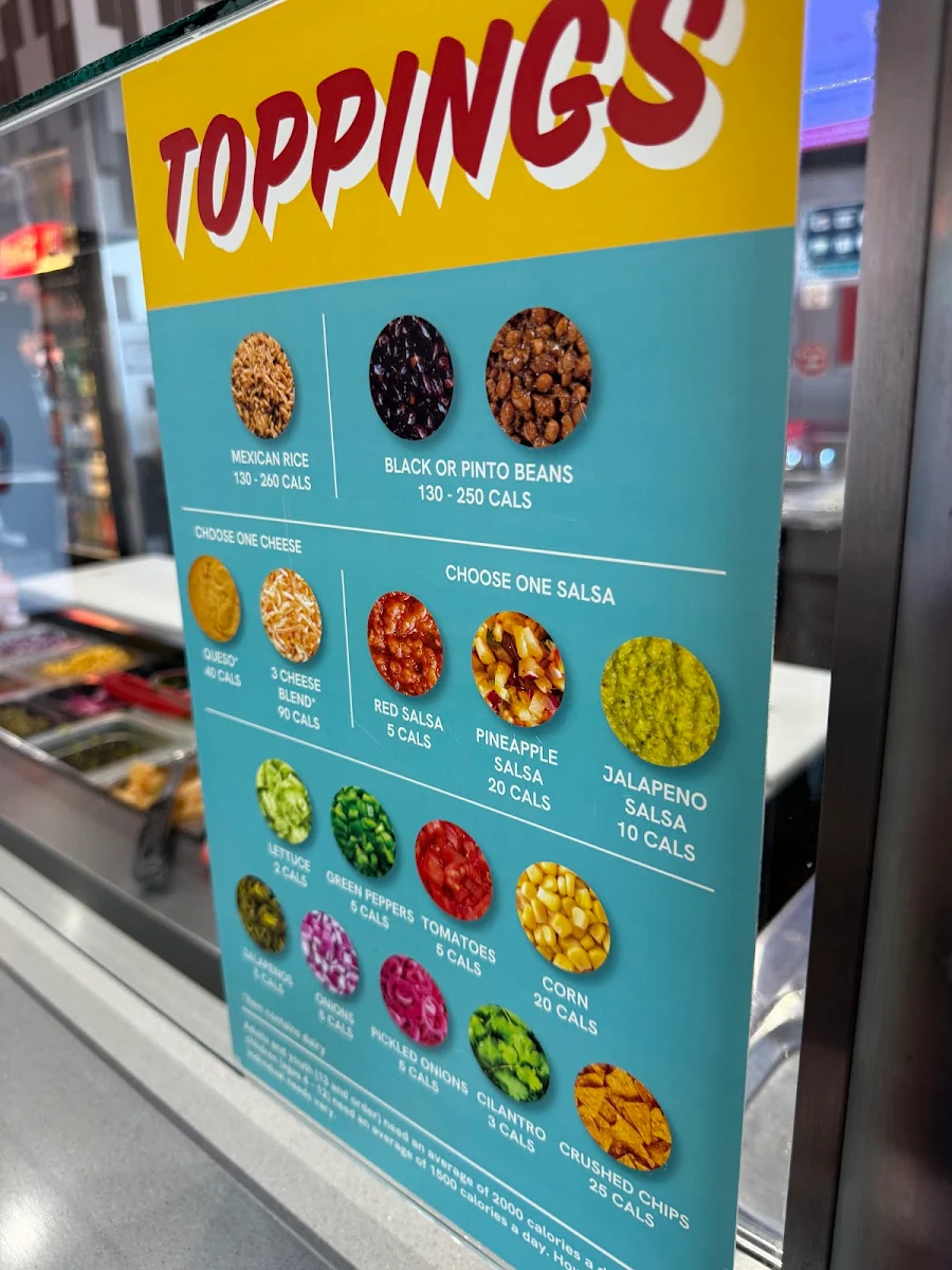 Menu, barBURRITO