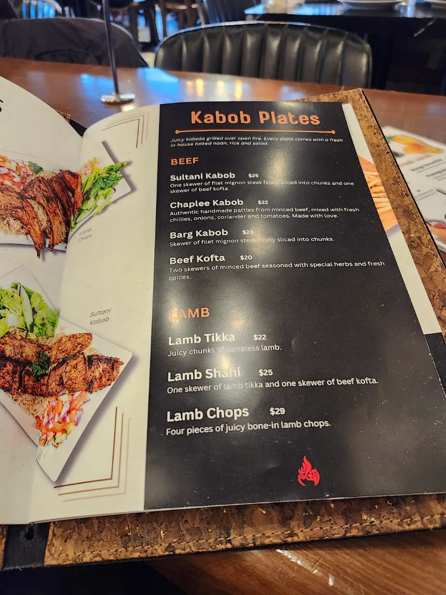Menu, Afghan Flame