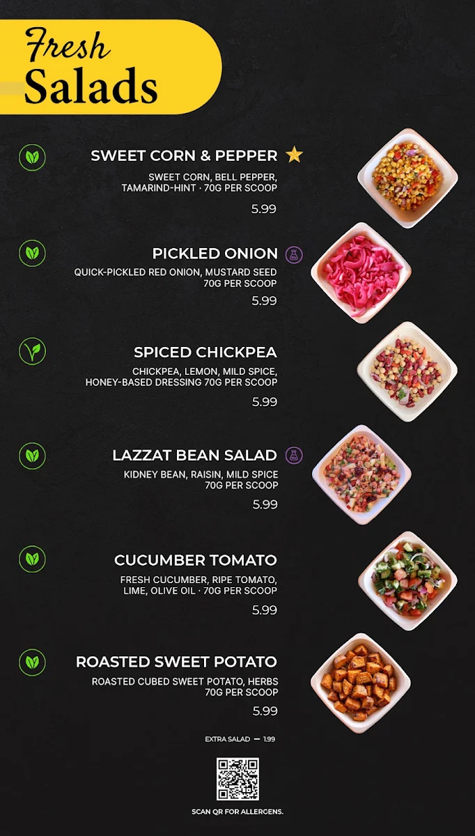 Menu, Lazzat Grill & Shakes