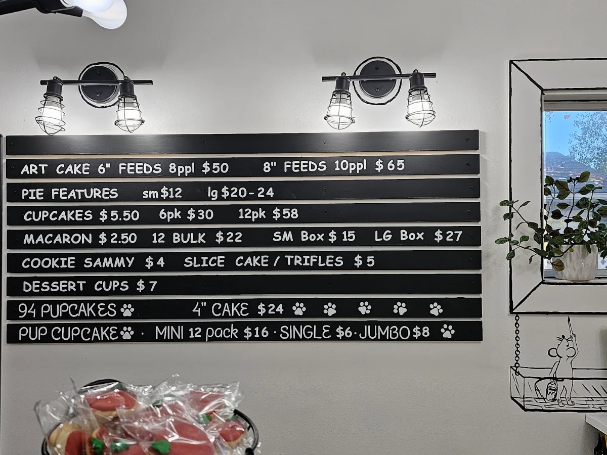 Menu, 94 Take the Cake Bakery Inc.