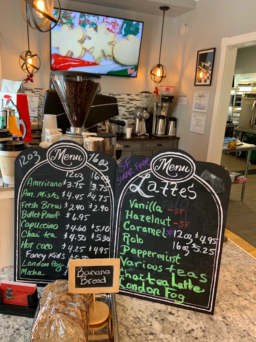 Menu, 94 Take the Cake Bakery Inc.