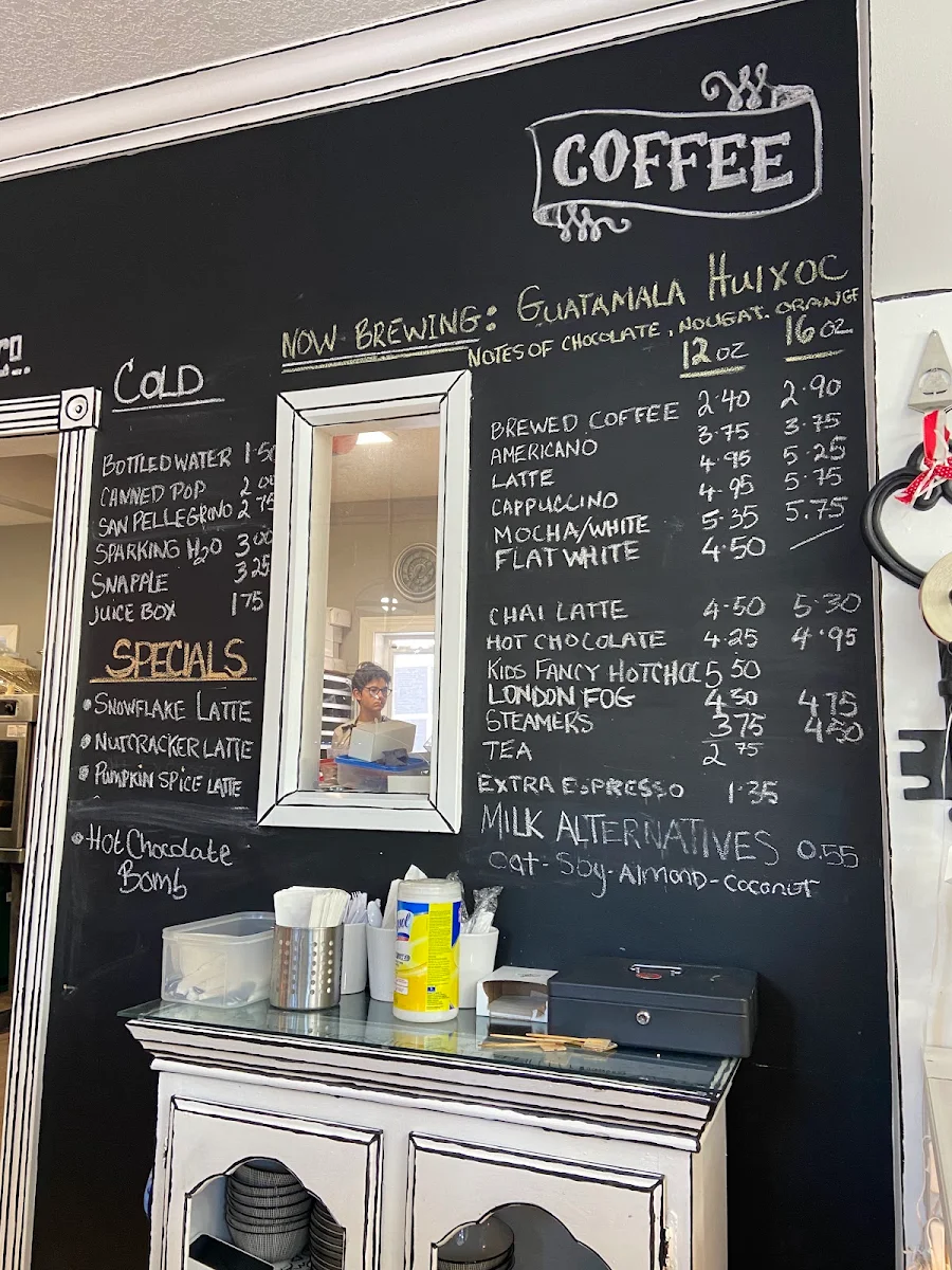 Menu, 94 Take the Cake Bakery Inc.