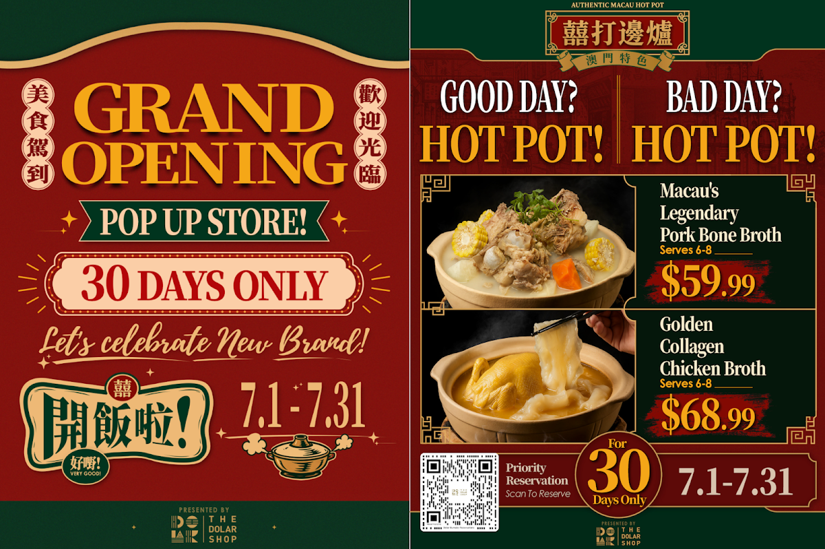 Menu, The Dolar Shop Hot Pot