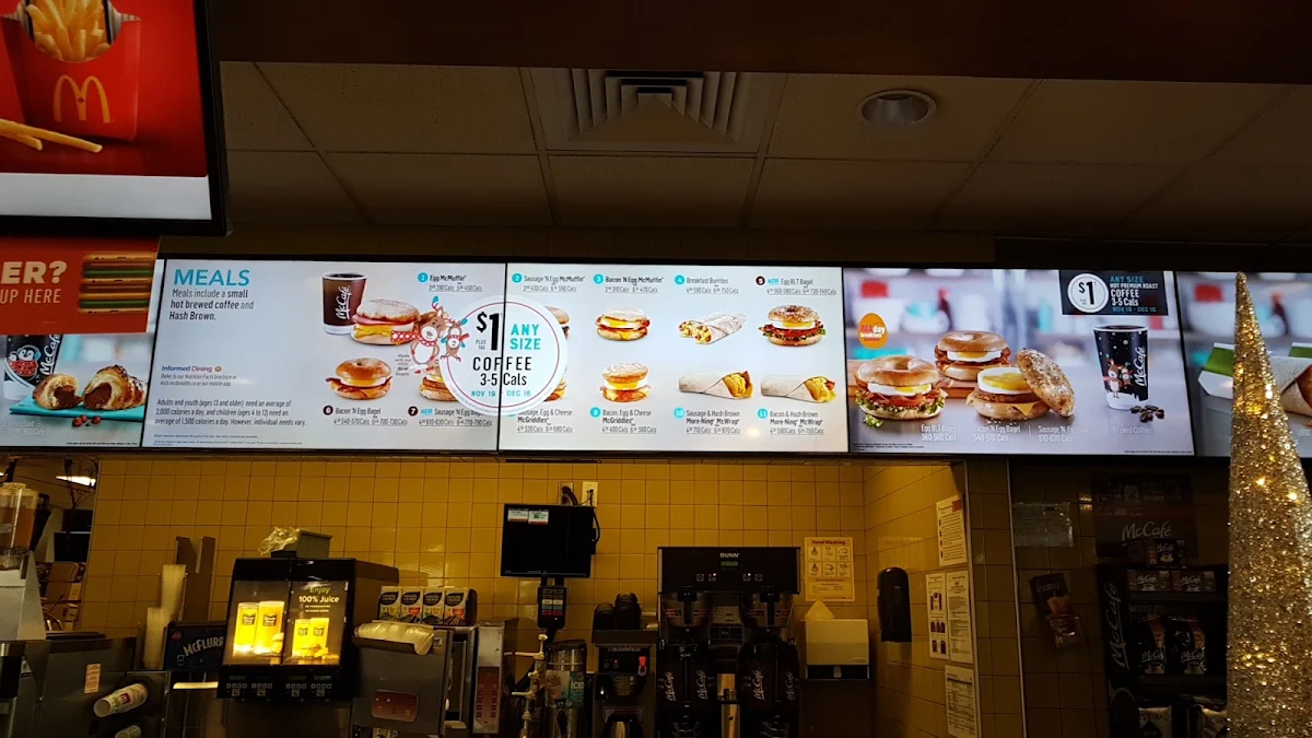 Menu, McDonald's