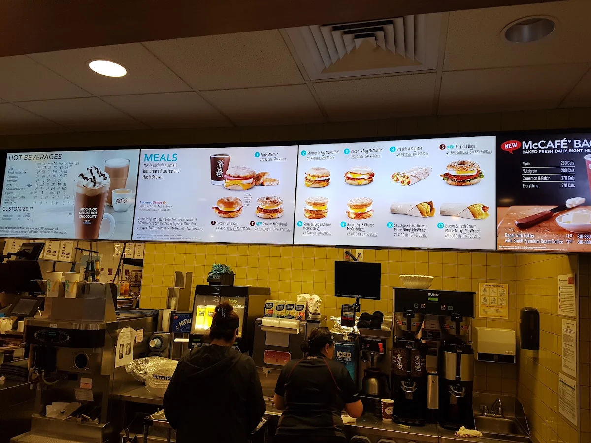 Menu, McDonald's