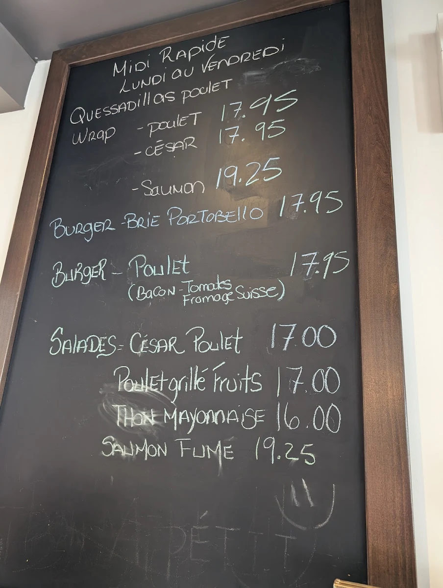 Menu, Le P'tit Réveil - La P'tite Soirée