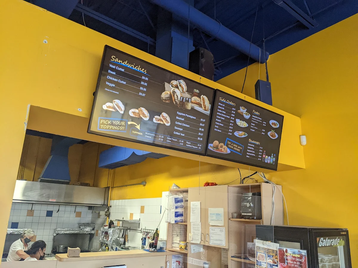 Menu, Via Panini Italian Sandwiches