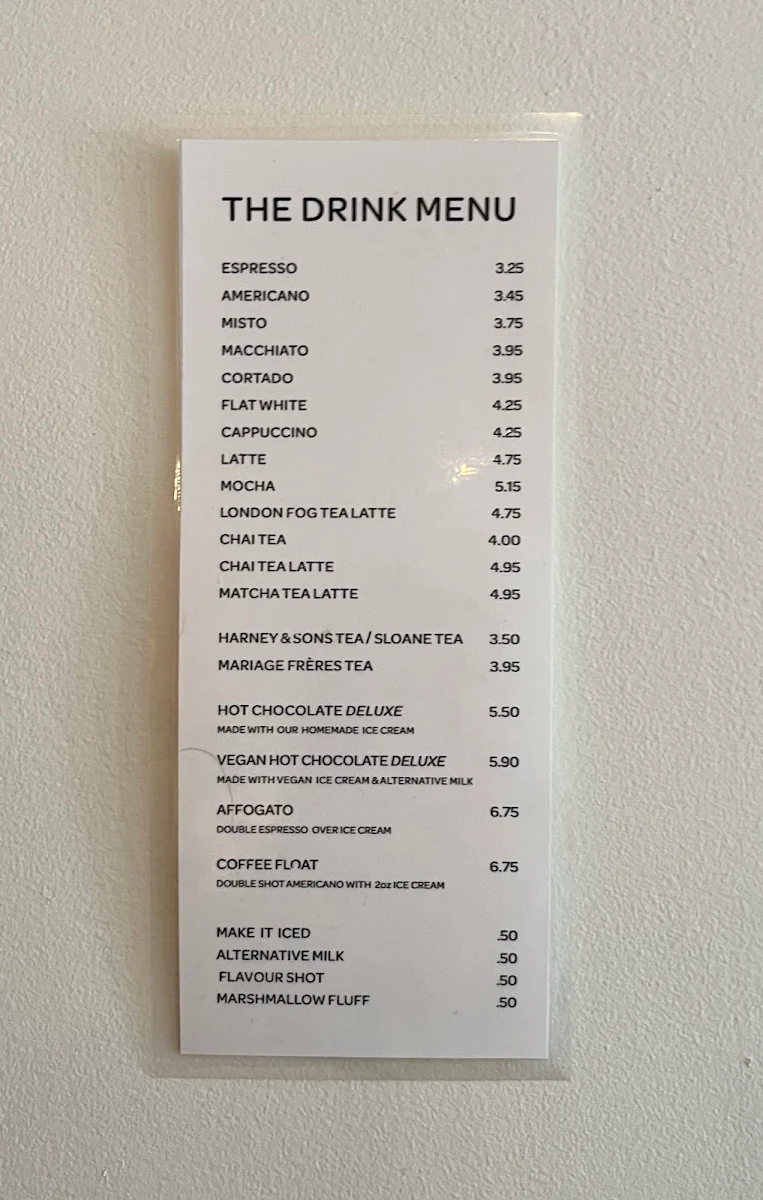 Menu, Bakerbots Baking