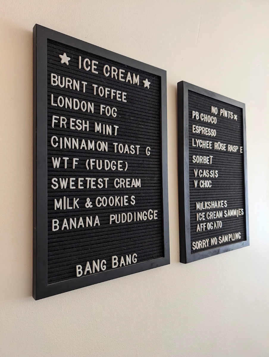 Menu, Bakerbots Baking