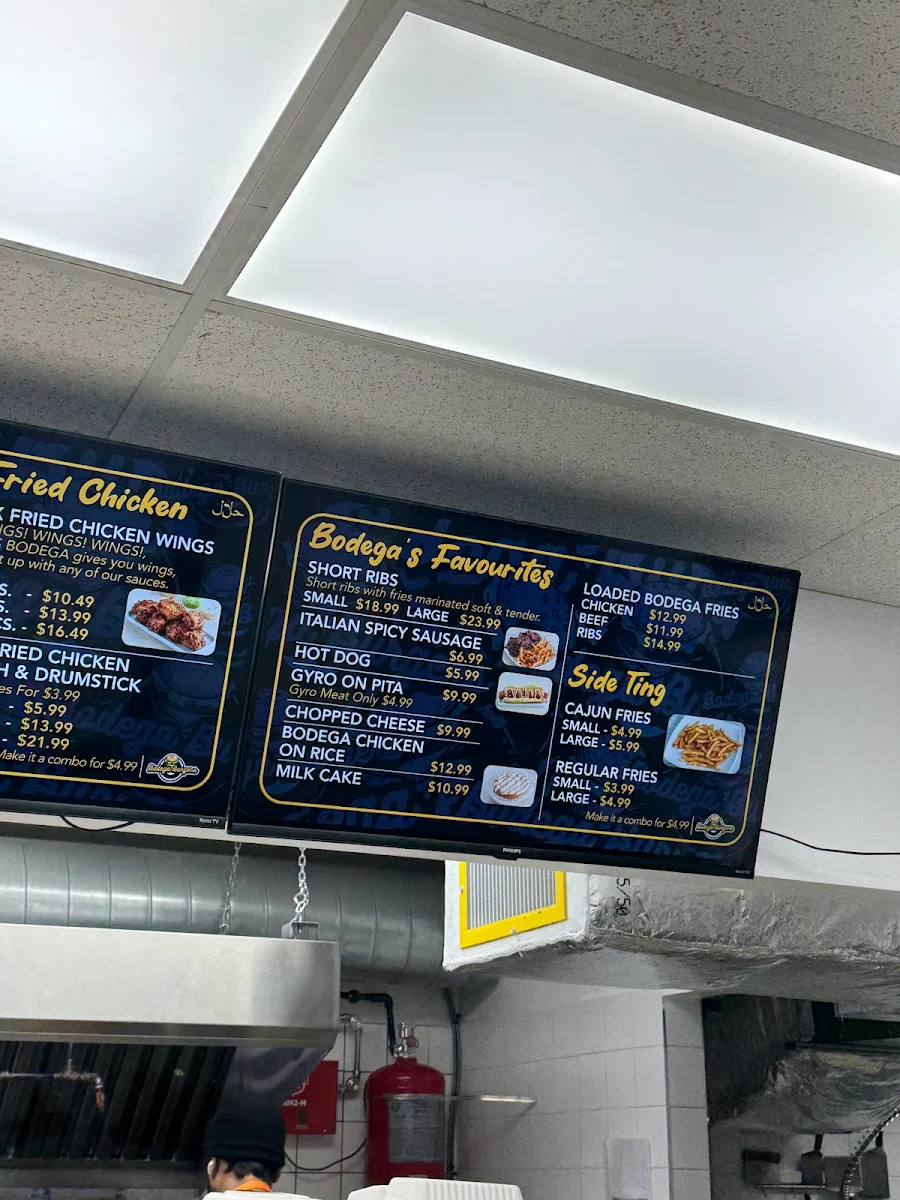 Menu, Bodega Burgers - 2611 Eglinton West