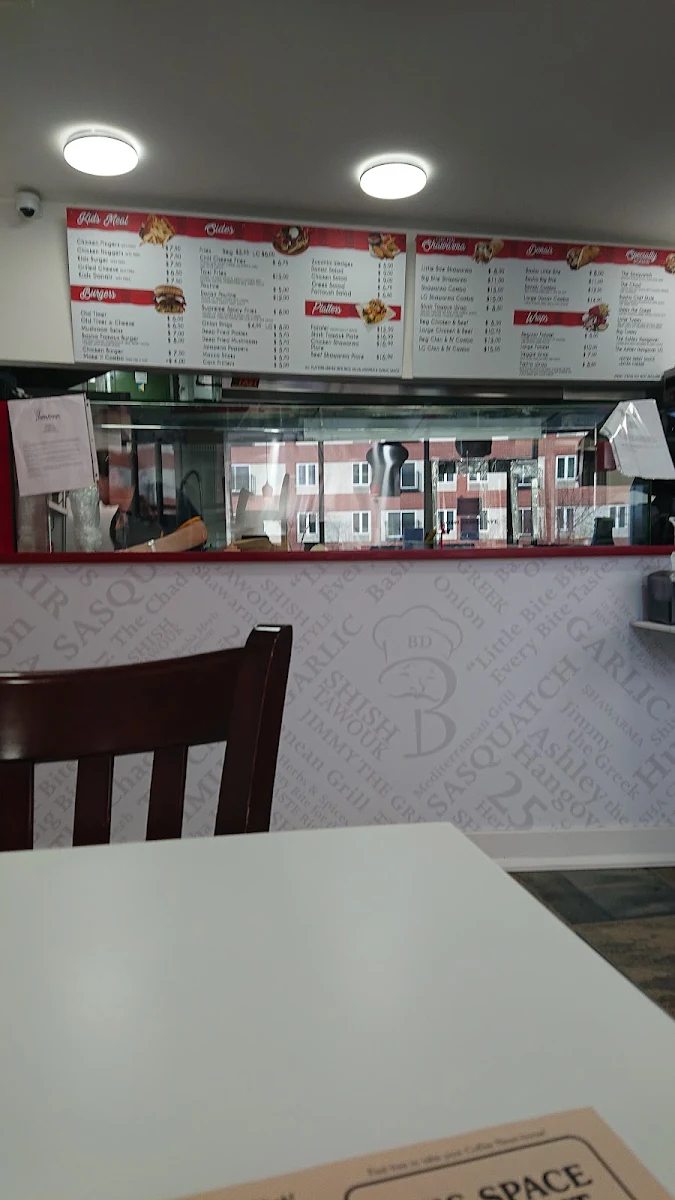 Menu, Basha Donair & Shawarma