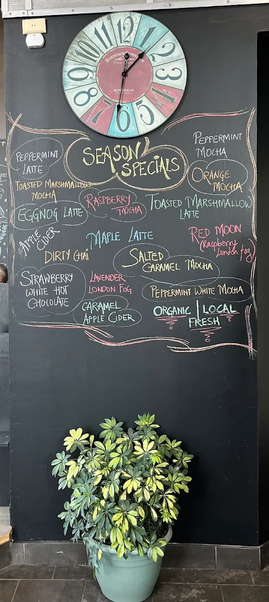 Menu, Kingston Coffee House