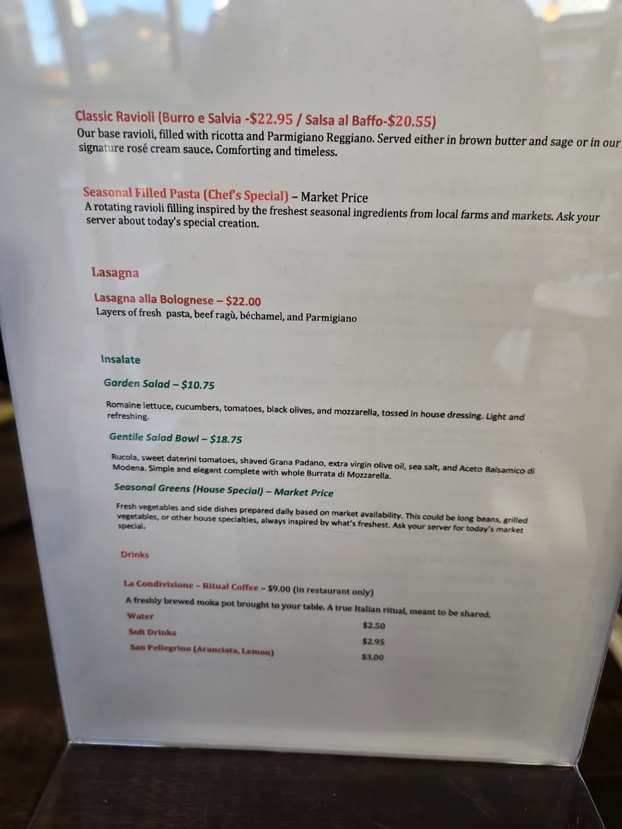 Menu, Da Cecot| Pastificio and Italian comfort food